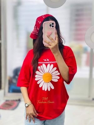 লেডিস টিশার্ট (Flower) (৪ টি কালার আছে)