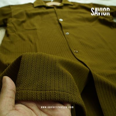 Mehndi Green - Drop Shoulder Cuban Shirt_img_3