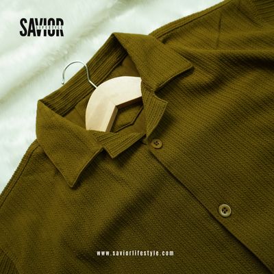 Mehndi Green - Drop Shoulder Cuban Shirt_img_2