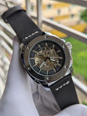 Fossil Auto New Belt Black Silver Case_img_0