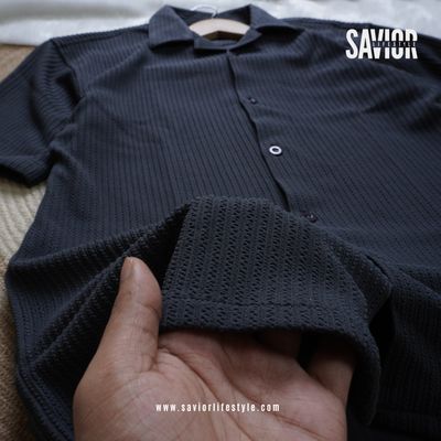 Deep Ash - Drop Shoulder Cuban Shirt_img_3