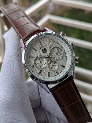 Tag Belt 1969 Brown Belt White Dial_img_1