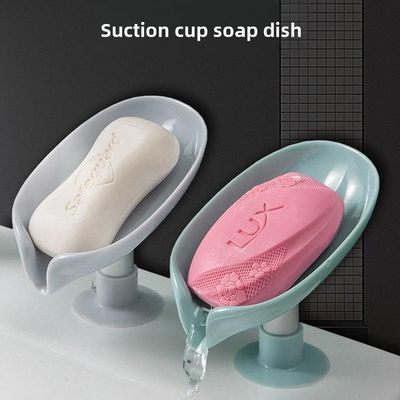 Portable Anti-slip Soap Holder Leaf Shape - লিফ শেইপ পোর্টেবল সোপ হোল্ডার_img_1