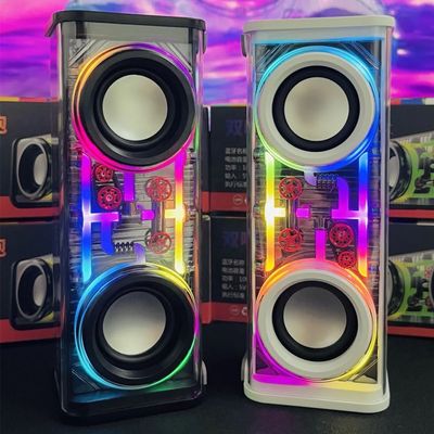 V8 dual, transparent, Bluetooth speaker_img_0