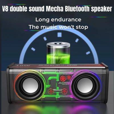 V8 dual, transparent, Bluetooth speaker_img_2