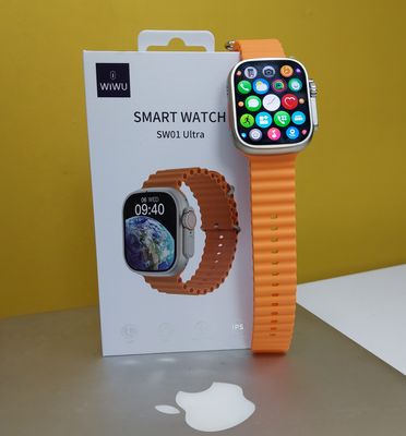 WiWu SW01 Ultra Bluetooth Calling Smart Watch- Orange (IP68, Sports Modes, 2.1″ HD IPS)_img_2