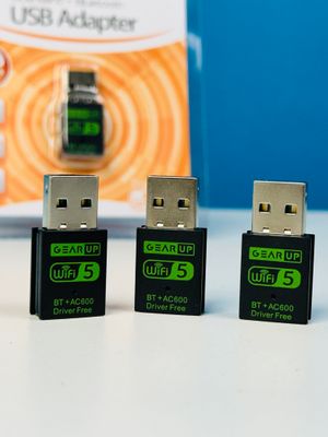 GearUP 600Mbps Dual Band WiFi + Bluetooth Adapter For Windows PC/Laptop- (Driver Free Version, WiFi Hotspot Supported, 2.4GHz + 5GHz)_img_3