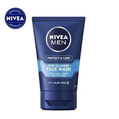 NIVEA MEN Protect & Care Deep Cleaning Face Wash(100ml)_img_0