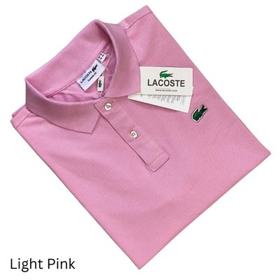 Lacoste Men's Light Pink Polo T-shirt_img_0