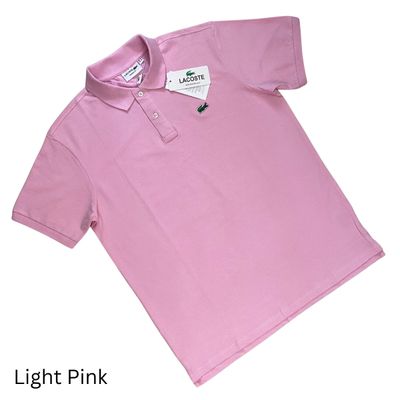Lacoste Men's Light Pink Polo T-shirt_img_1