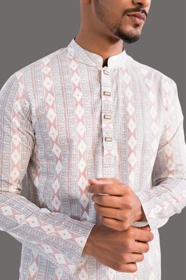 Exclusive Men’s Glossy Printed Panjabi(PJB-006)_img_3