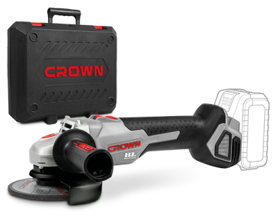 CROWN Cordless Angle Grinder, ( Battery & Charger Included ), 20V, 4.0Ah, 115mm - CT23001-115HX_img_0