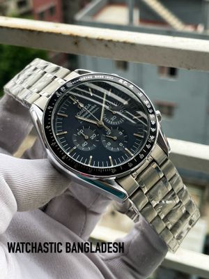 Omega Chain Chronograph Silver Body Blue Dial_img_0