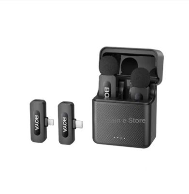 Boya BY-V3 Combo 2.4GHz Dual Channel Wireless Microphone System for Android & IOS_img_1