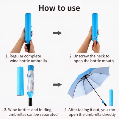 Windproof Travel Umbrella in Bottle Case_img_1