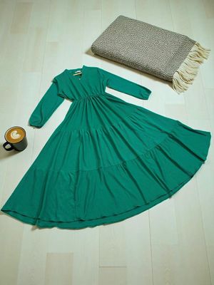 Calvin Klein Gauze Midi Dress - Teal