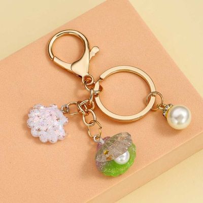 Pearl & Petals Charm Keychain_img_4