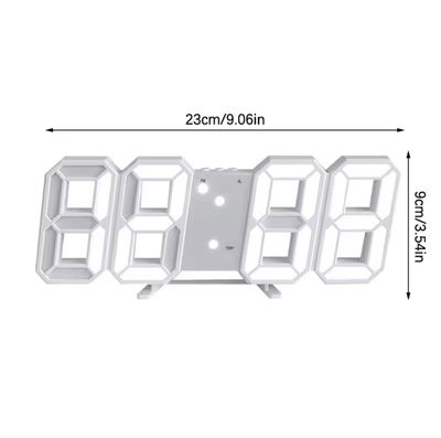 3D LED Digital Wall & Table Clock with Alarm, Date & Temperature Display_img_1