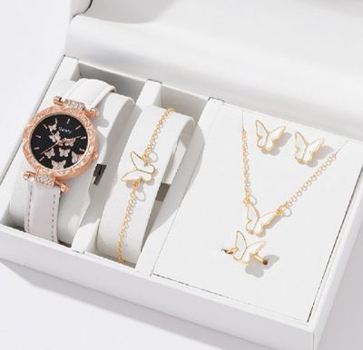 Fashionable Swiss Watch and Butterfly Jewelry Sets For Women Gift Item BOX FREE_img_2