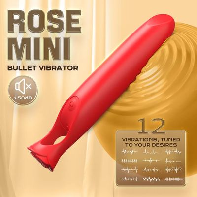Rose lipstick Vibrator Silica gel female masturbation stick vibrator Interesting tease adult sex toys shop_img_2