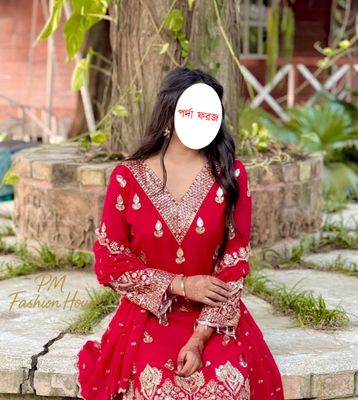 ইন্ডিয়ান ফক্স জর্জেট থ্রিপিস_img_2
