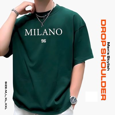 Men's Stylish Drop Shoulder- Milano Green_img_1