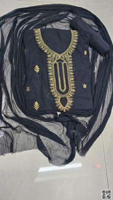 সেমী স্টিচড জর্জেট এমব্রয়ডারি থ্রী পিস_img_2