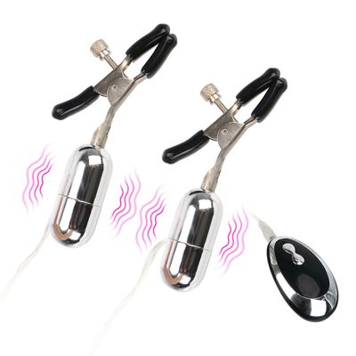 Breast Massage Sex Toys for Women Couple Nipple Clitoral Stimulation Nipple Clamps Clitoral Clip Nipple Vibrator 20 Frequency_img_0
