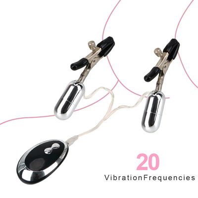 Breast Massage Sex Toys for Women Couple Nipple Clitoral Stimulation Nipple Clamps Clitoral Clip Nipple Vibrator 20 Frequency_img_1