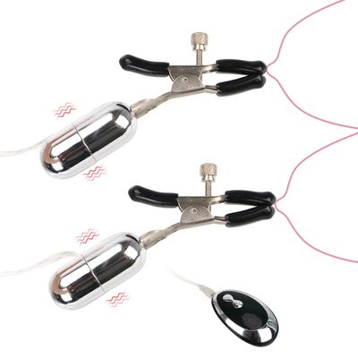 Breast Massage Sex Toys for Women Couple Nipple Clitoral Stimulation Nipple Clamps Clitoral Clip Nipple Vibrator 20 Frequency_img_2