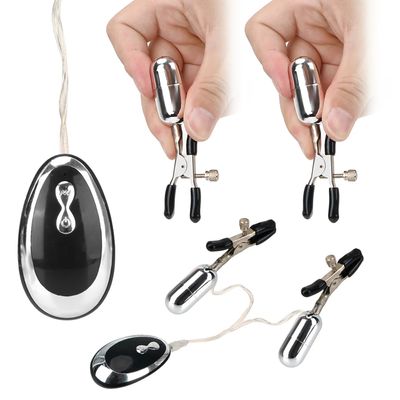 Breast Massage Sex Toys for Women Couple Nipple Clitoral Stimulation Nipple Clamps Clitoral Clip Nipple Vibrator 20 Frequency_img_4