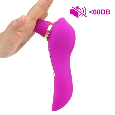 2 in 1 Heating Vagina Stimulation Vibrating Dildo Clitoris Nipple Sucker Vibrator Dual Head Sex Toys For Woman Strong Suction_img_5