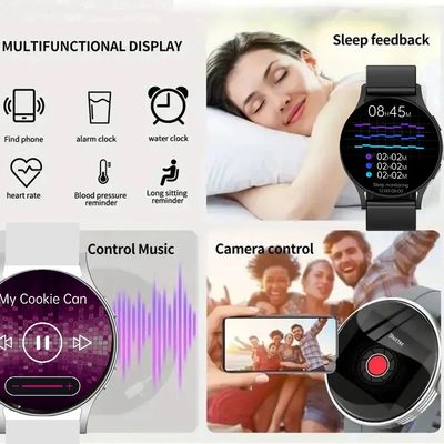 Smart Watch Men And Women 1.44 Inch Screen Bluetooth Call Health Monitoring Sport Fitness Tracker Weather Display Fashion watch_img_2
