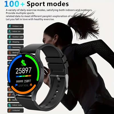 Smart Watch Men And Women 1.44 Inch Screen Bluetooth Call Health Monitoring Sport Fitness Tracker Weather Display Fashion watch_img_5