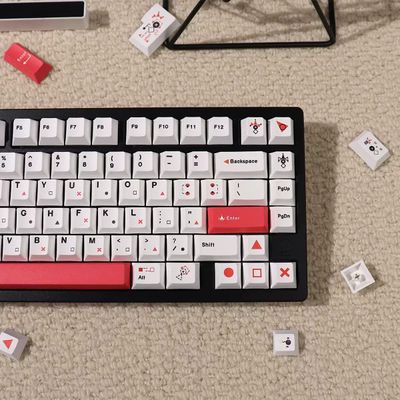 Tic-Tac-Toe PBT 128 Keys 1.7mm Keycaps Set_img_2