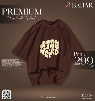 Oversized T-Shirt (Stay Weird Cream)_img_0