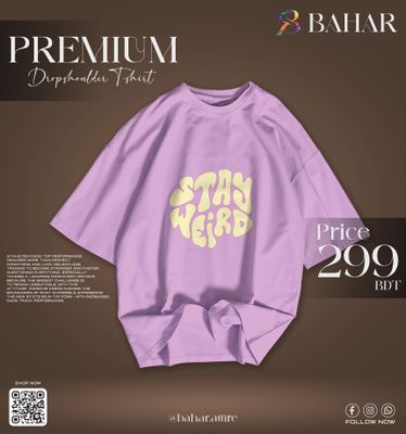 Oversized T-Shirt (Stay Weird Cream)_img_4