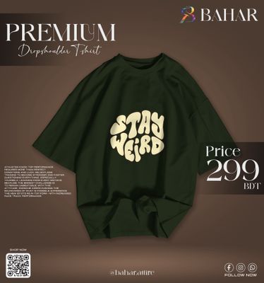 Oversized T-Shirt (Stay Weird Cream)_img_9