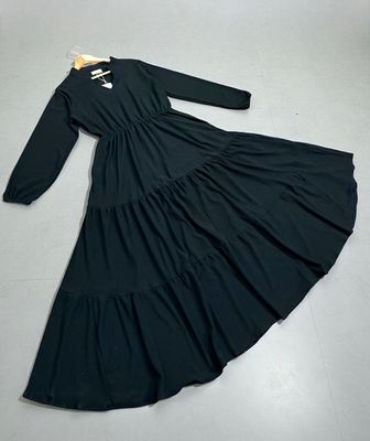 Calvin Klein Gauze Midi Dress - Black