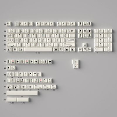 Retro Camera Themed Cherry Profile 144 Keys Keycaps Set_img_0