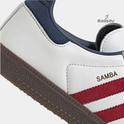 Adidas Samba OG White & Maroon Color_img_3