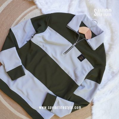 Deep Olive - Full Sleeve Zipper Sweatshirt_img_0