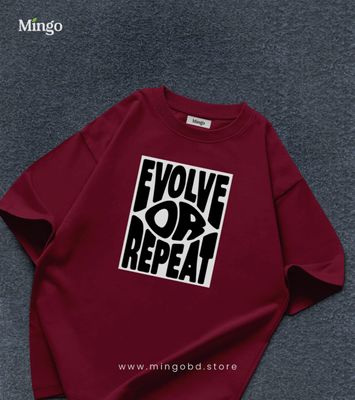 Evolve or Repeat - Maroon Dropshoulder