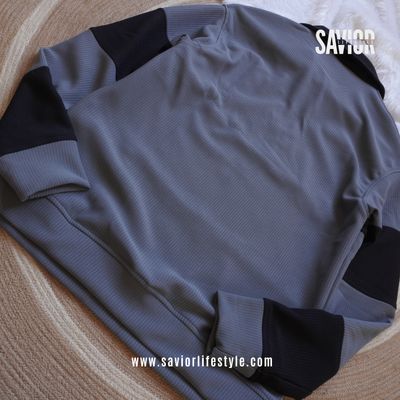 Grey Black - Full Sleeve Zipper Sweatshirt_img_2