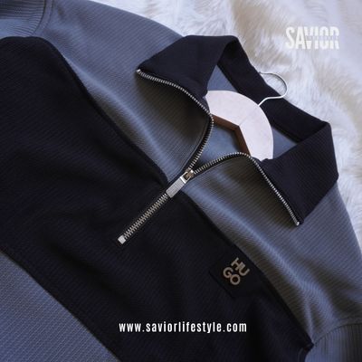 Grey Black - Full Sleeve Zipper Sweatshirt_img_3