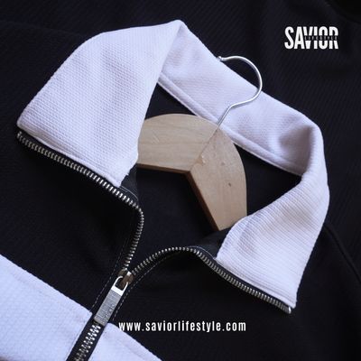 Black n White - Full Sleeve Zipper Sweatshirt_img_1