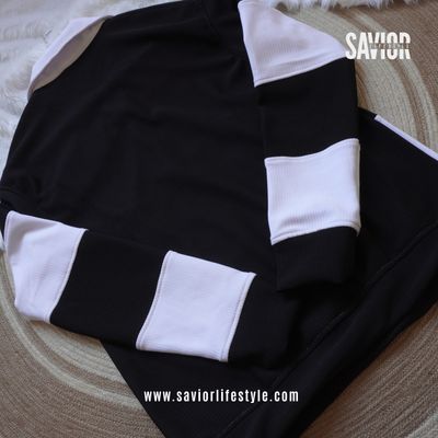 Black n White - Full Sleeve Zipper Sweatshirt_img_2