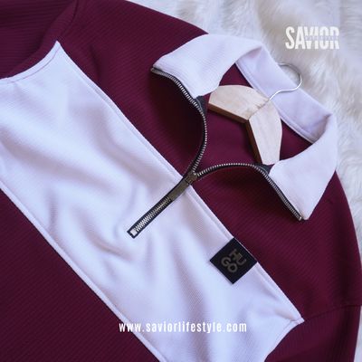 Maroon - Full Sleeve Zipper Sweatshirt_img_3