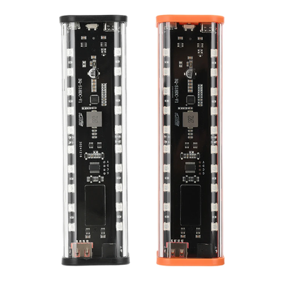 Fast Charging 8pcs 18650 Battery Power Bank Case Adjustable DC Voltage with White and RGB LED Light_img_1