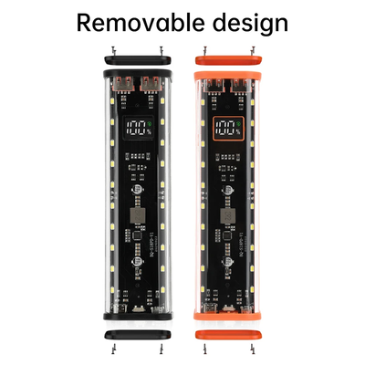 Fast Charging 8pcs 18650 Battery Power Bank Case Adjustable DC Voltage with White and RGB LED Light_img_6